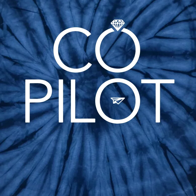 Co Pilot Wife Airplane Aviation Tie-Dye T-Shirt