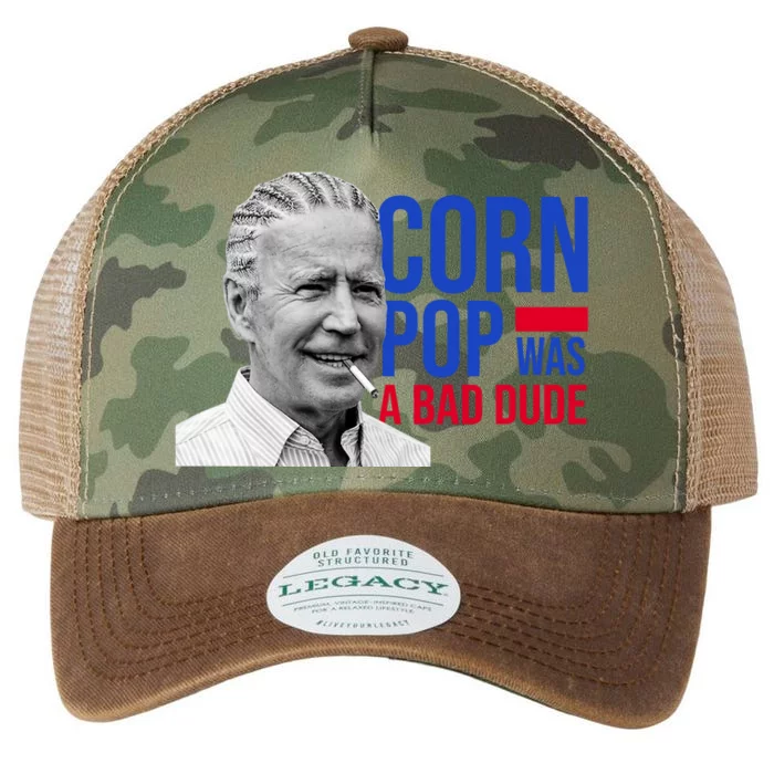 Corn Pop Was A Bad Dude Funny Joe Biden Legacy Tie Dye Trucker Hat