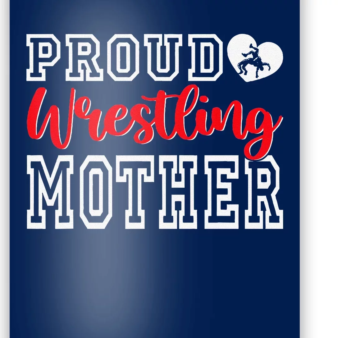 Cute Proud Wrestling Mother Mothers Day Christmas Poster