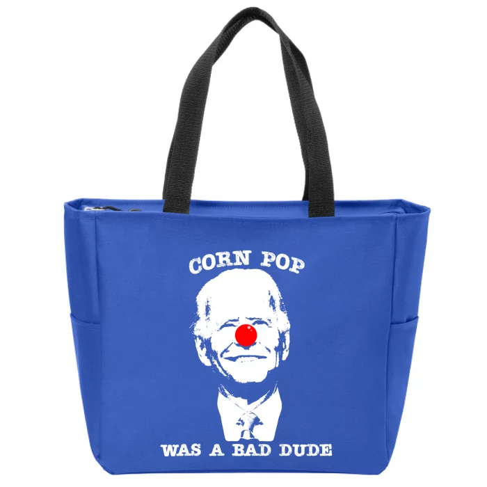 Corn Pop Was A Bad Dude Antibiden Gift Zip Tote Bag