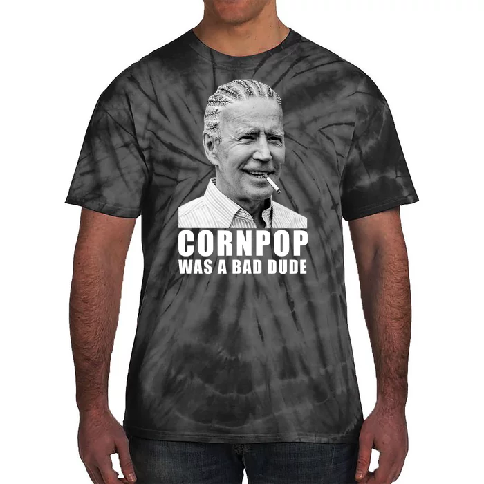 Corn Pop Was A Bade Due Funny Joe Biden Vintage Tie-Dye T-Shirt