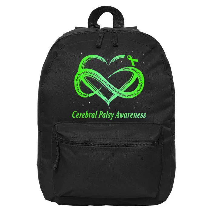 Cerebral Palsy Warrior CP Awareness 16 in Basic Backpack