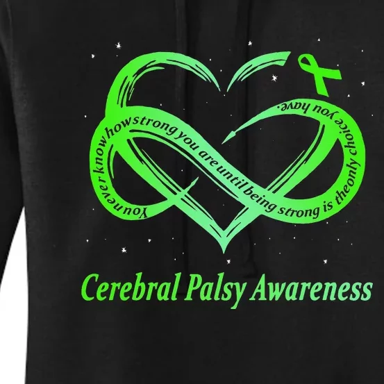 Cerebral Palsy Warrior CP Awareness Women's Pullover Hoodie