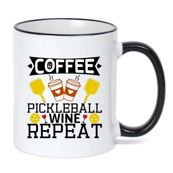 Coffee Pickleball Wine Repeat Black Color Changing Mug