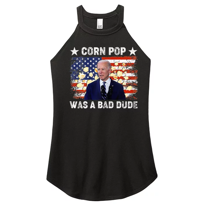 Corn Pop Was A Bad Dude Sarcastic Political Biden Women’s Perfect Tri Rocker Tank