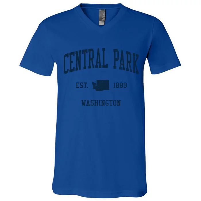 Central Park Wa Vintage Athletic Sports Jsn1 Gift V-Neck T-Shirt