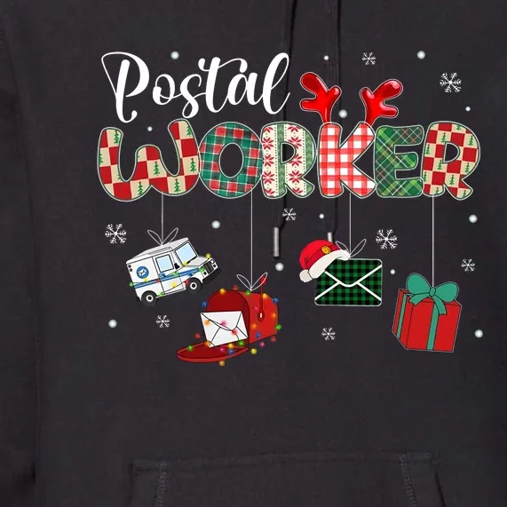 Christmas Postal Worke Xmas Holiday Premium Hoodie