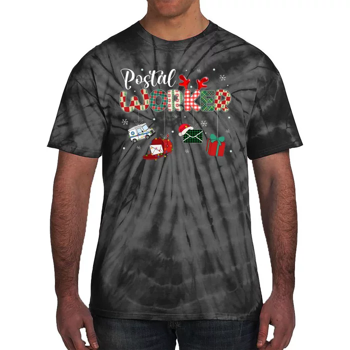 Christmas Postal Worke Xmas Holiday Tie-Dye T-Shirt