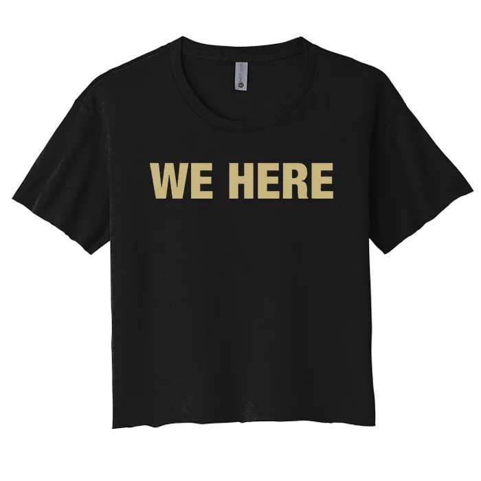 Coach Prime We Here Women's Crop Top Tee