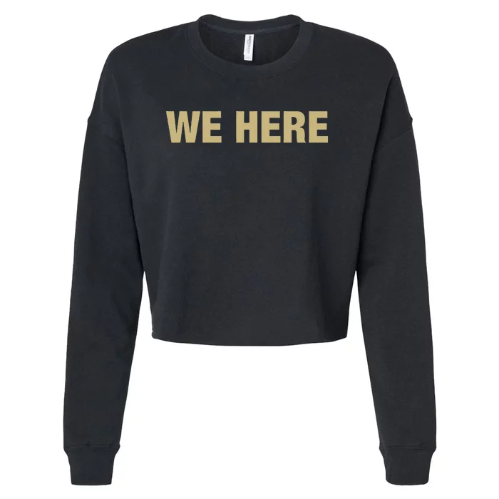 Coach Prime We Here Cropped Pullover Crew