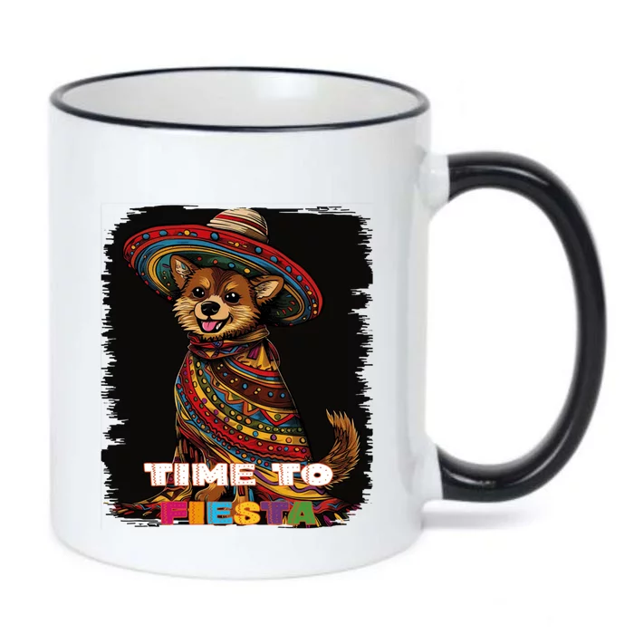 Cute Pembroke Welsh Dog Cinco De Mayo Mexican Fiesta Great Gift Black Color Changing Mug