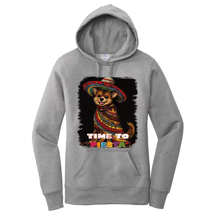 Cute Pembroke Welsh Dog Cinco De Mayo Mexican Fiesta Great Gift Women's Pullover Hoodie