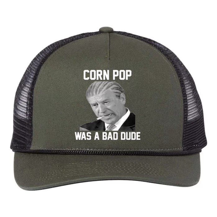 Corn Pop Was A Bad Dude Joe Biden Parody Retro Rope Trucker Hat Cap