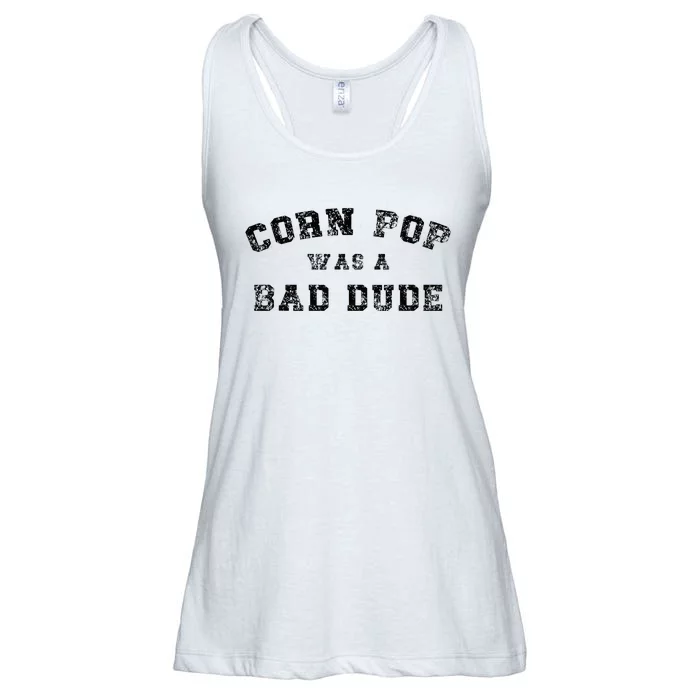 Corn Pop Was A Bad Dude Athletic Cornpop Meme Ladies Essential Flowy Tank