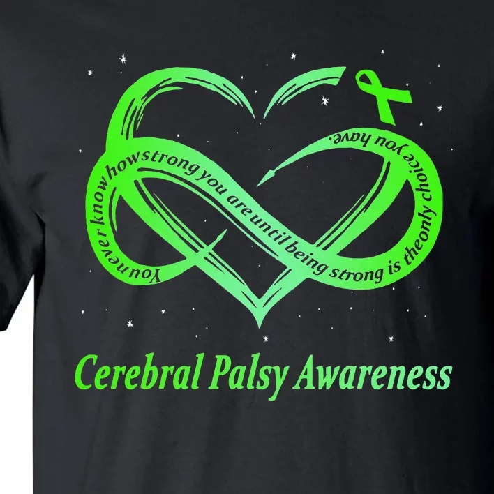 Cerebral Palsy Warrior CP Awareness Tall T-Shirt