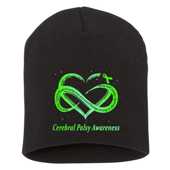 Cerebral Palsy Warrior CP Awareness Short Acrylic Beanie