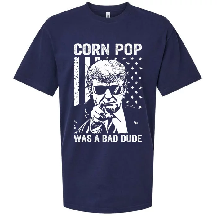 Corn Pop Was A Bad Dude Funny Gift Meme Sueded Cloud Jersey T-Shirt