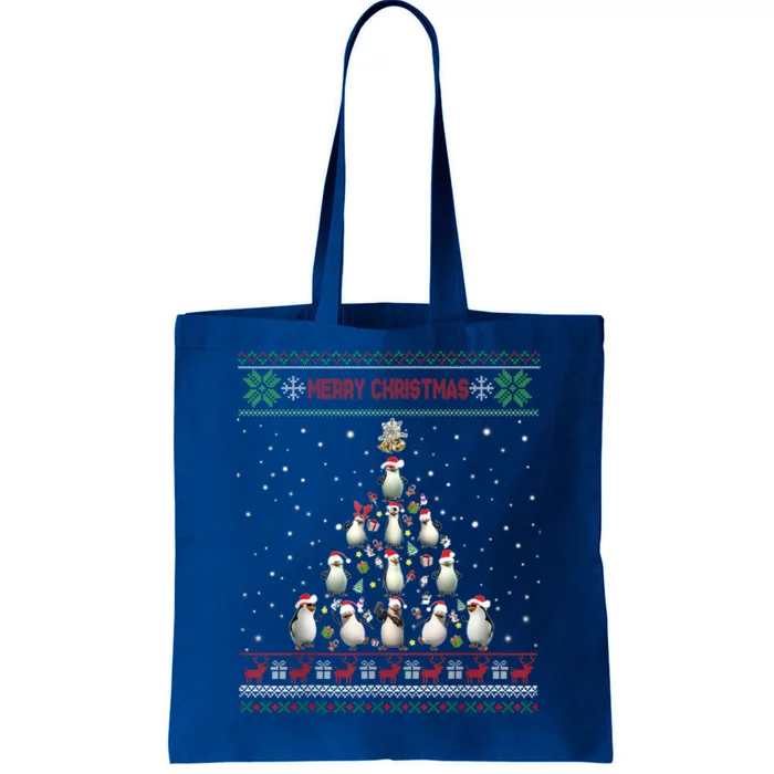 Cute Penguin Xmas Tree Ugly Christmas Funny Gift Boys Girls Great Gift Tote Bag