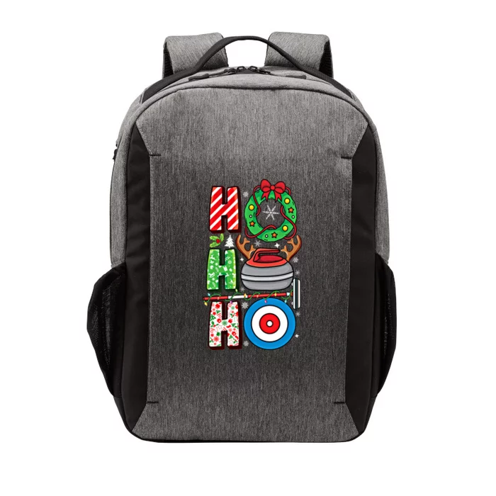 Curling Player Xmas Curling Broom Curler Christmas Curling Funny Gift Vector Backpack