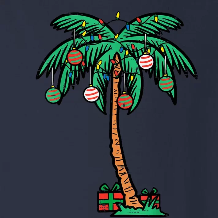 Christmas Palm Xmas Tree Tropical Beach Hawaii Toddler Long Sleeve Shirt