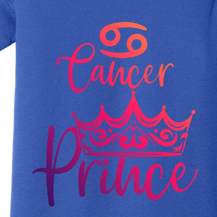 Cancer Prince Zodiac Gift Baby Bodysuit