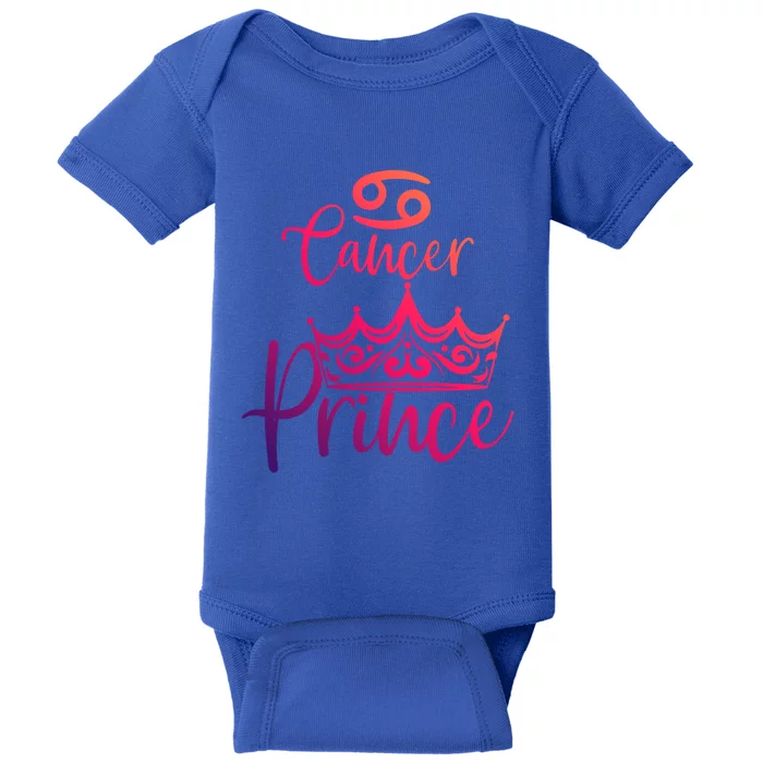 Cancer Prince Zodiac Gift Baby Bodysuit