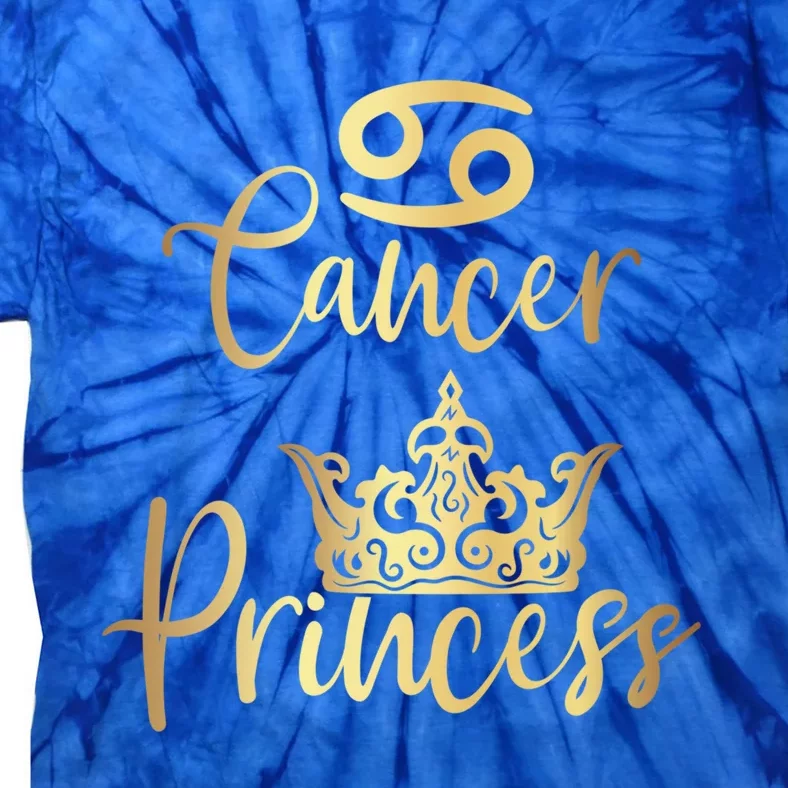 Cancer Princess Zodiac Funny Gift Tie-Dye T-Shirt