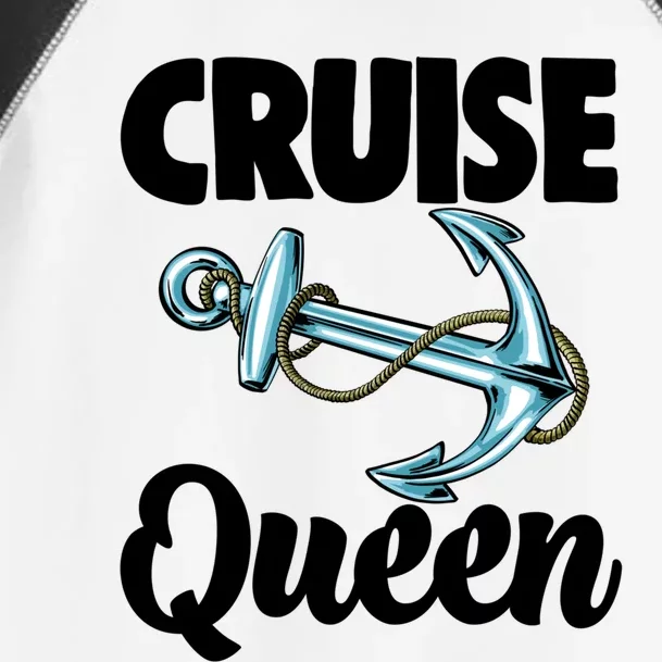 Cruise Queen Anchor Funny Boating Family Cruise Gift Toddler Fine Jersey T-Shirt