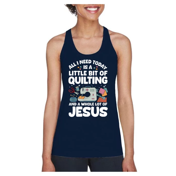 Cool Quilting Art Sewing Quilt Lover Quilter Women's Racerback Tank