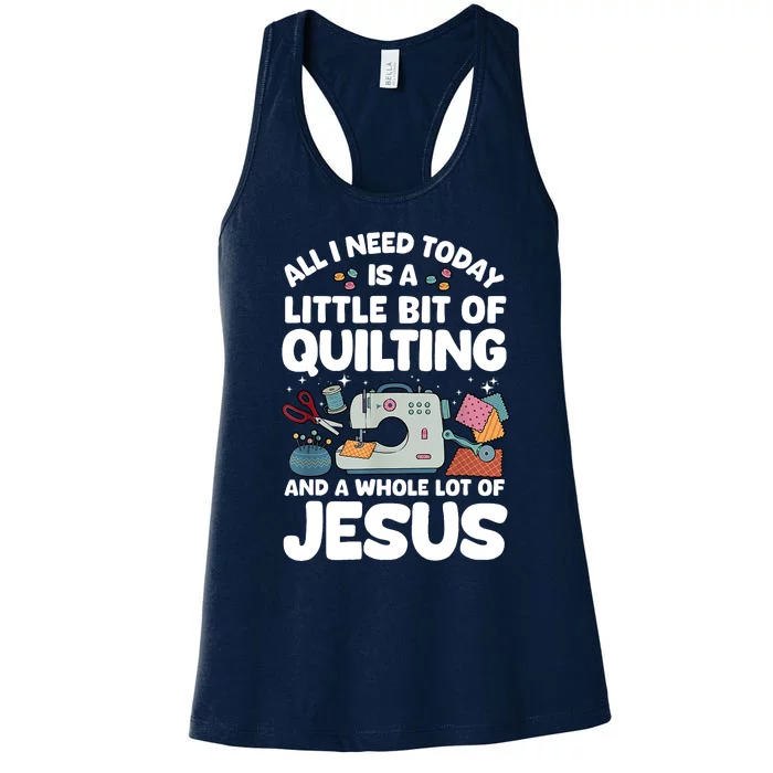 Cool Quilting Art Sewing Quilt Lover Quilter Women's Racerback Tank