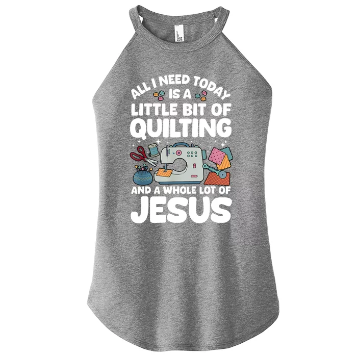 Cool Quilting Art Sewing Quilt Lover Quilter Women’s Perfect Tri Rocker Tank