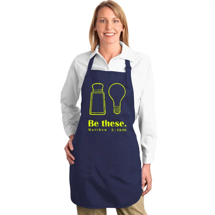 Cool Quote Be Salt And Light New Full-Length Apron With Pocket