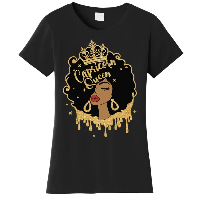 capricorn queen birthday for  capricorn zodiac Women's T-Shirt