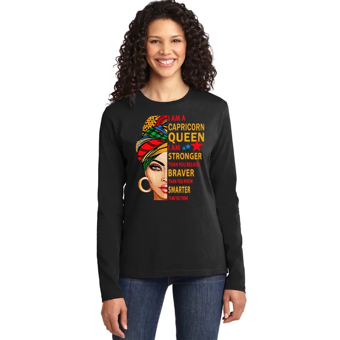 capricorn queen birthday for wo capricorn zodiac Ladies Long Sleeve Shirt