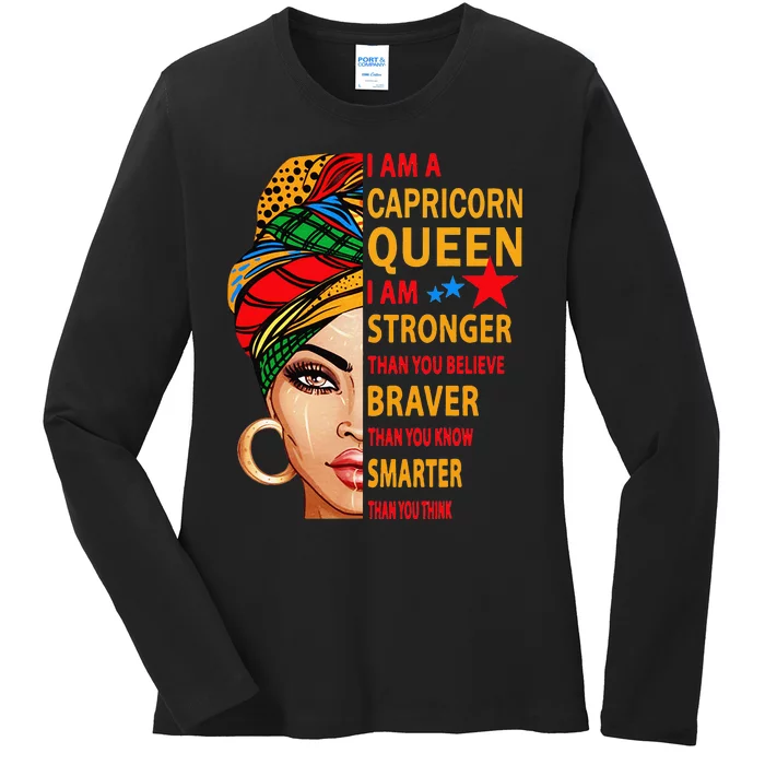 capricorn queen birthday for wo capricorn zodiac Ladies Long Sleeve Shirt