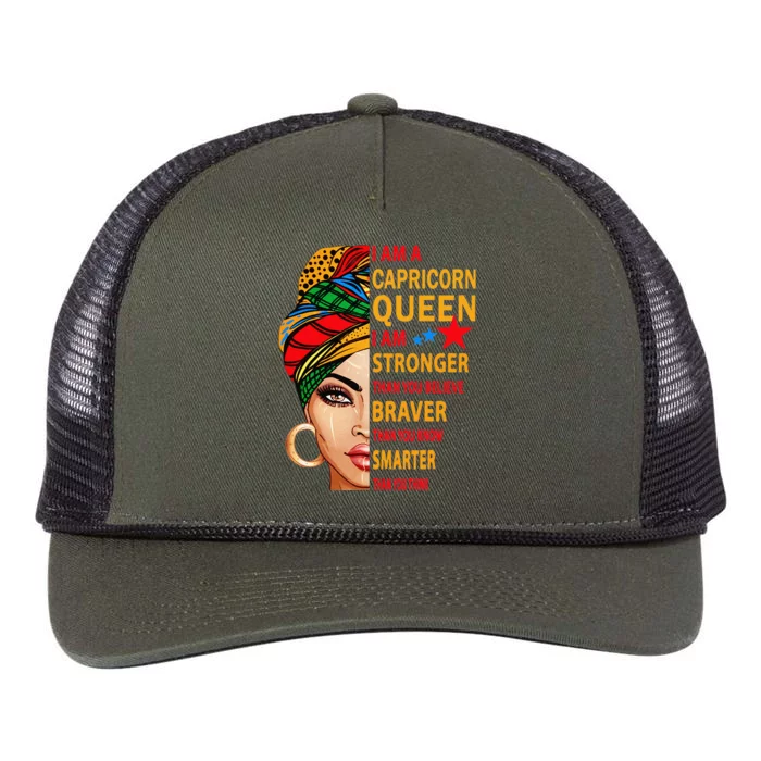 capricorn queen birthday for wo capricorn zodiac Retro Rope Trucker Hat Cap