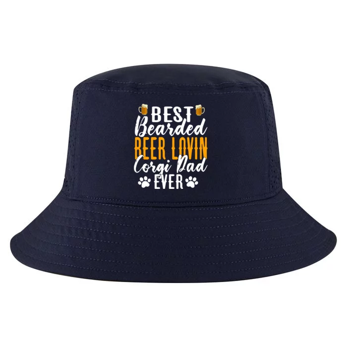 Cool Quote: Best Bearded Beer Lovin Corgi Dad Ever Fathers Day Cool Comfort Performance Bucket Hat