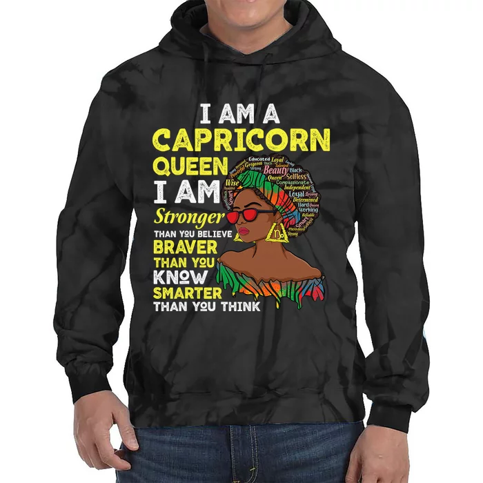 capricorn queen birthday for  capricorn zodiac Tie Dye Hoodie