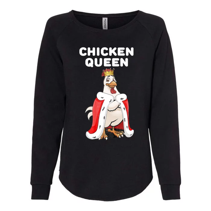 Chicken Queen Womens California Wash Sweatshirt