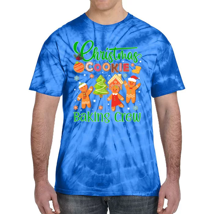 Christmas Quote Christmas Cookie Baking Crew Gift Tie-Dye T-Shirt