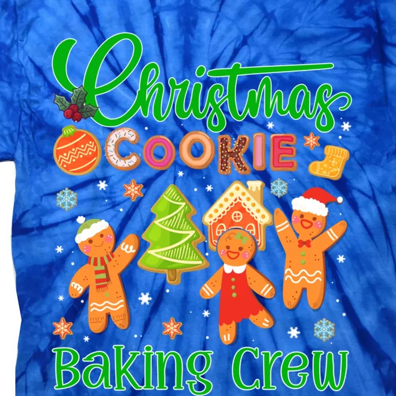 Christmas Quote Christmas Cookie Baking Crew Gift Tie-Dye T-Shirt