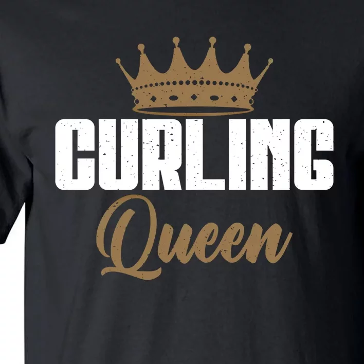 Curling Queen Curling Gift Tall T-Shirt