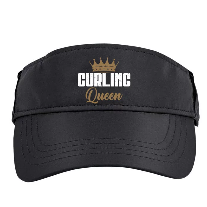 Curling Queen Curling Gift Adult Drive Performance Visor