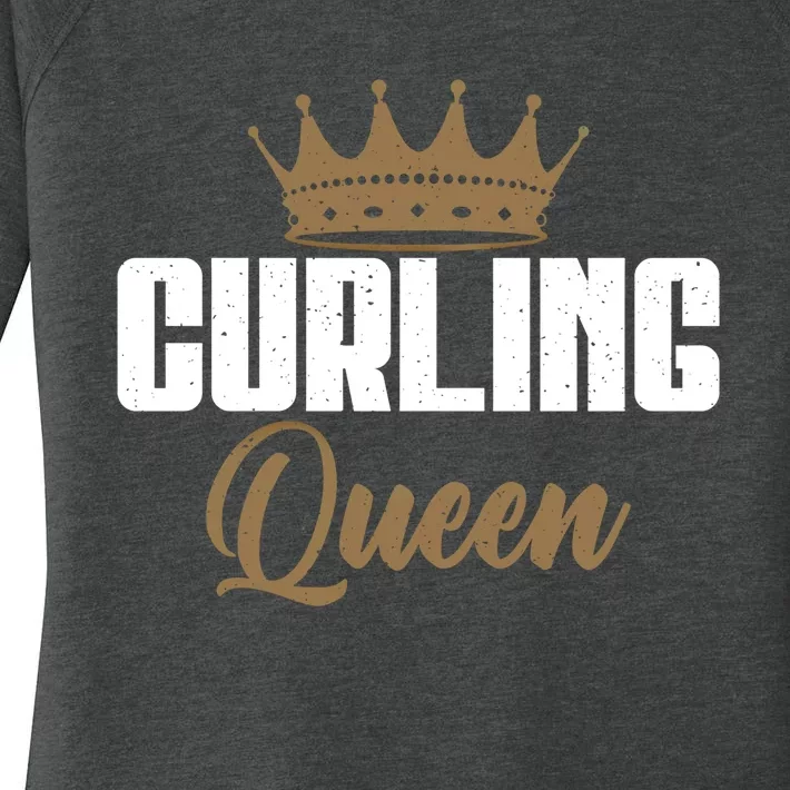 Curling Queen Curling Gift Women's Perfect Tri Tunic Long Sleeve Shirt