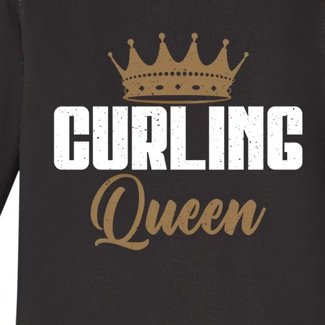 Curling Queen Curling Gift Baby Long Sleeve Bodysuit