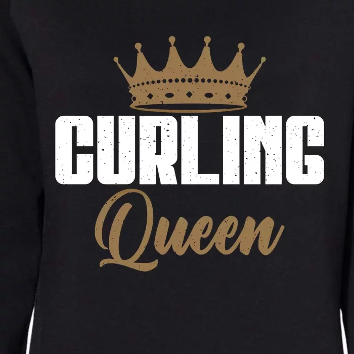 Curling Queen Curling Gift Womens California Wash Sweatshirt