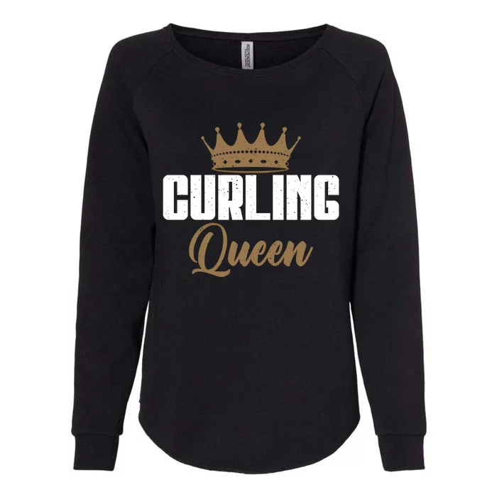 Curling Queen Curling Gift Womens California Wash Sweatshirt