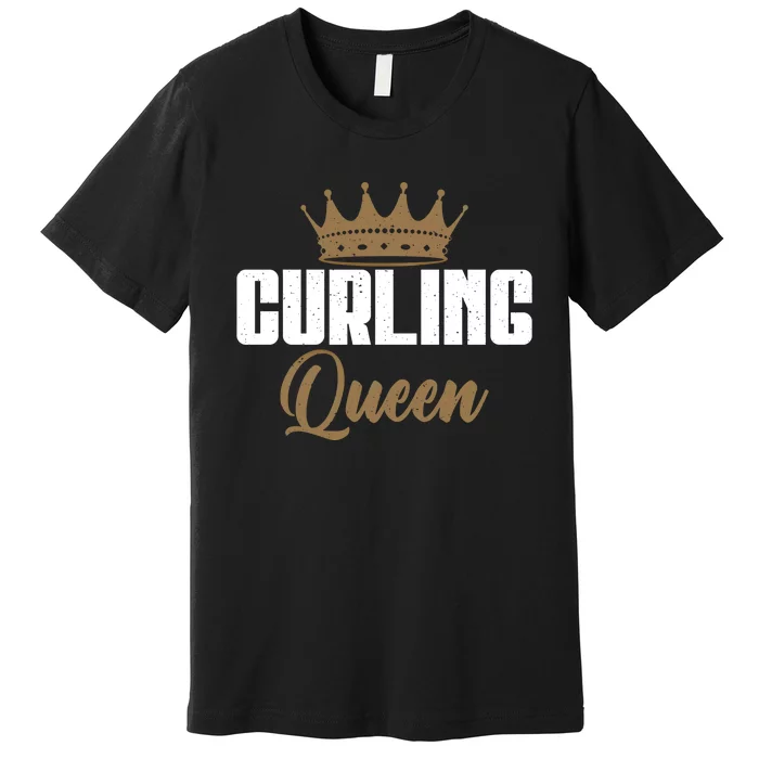 Curling Queen Curling Gift Premium T-Shirt