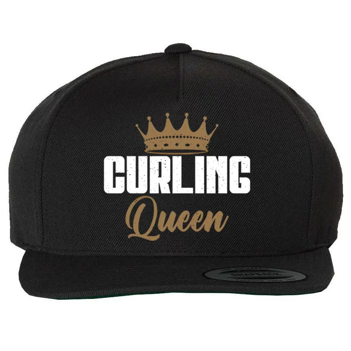 Curling Queen Curling Gift Wool Snapback Cap