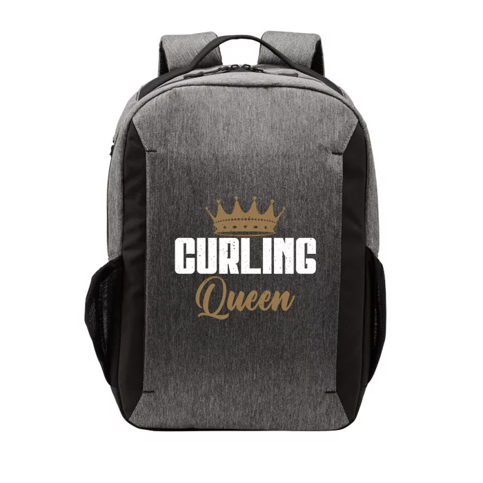 Curling Queen Curling Gift Vector Backpack